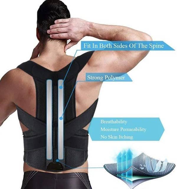 Adjustable Magnetic Posture Corrector Corset Back Brace Back Belt Lumbar Support Straight Corrector