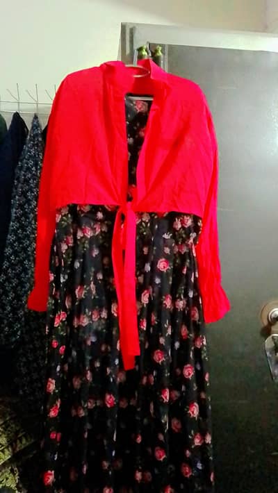 long jacket maxi chiffon stuf