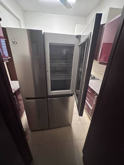 Original LG Imported 2 Double Door Fridge Silver