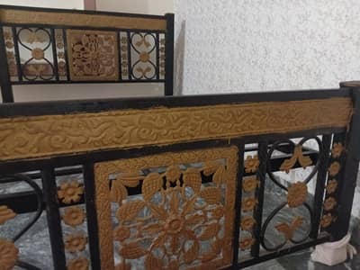 pure heavy iron full weight special order bed with 6 inches mattress