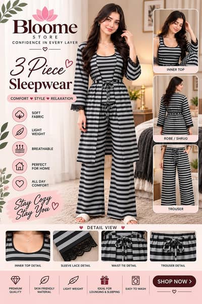 Night Dress PJ Set