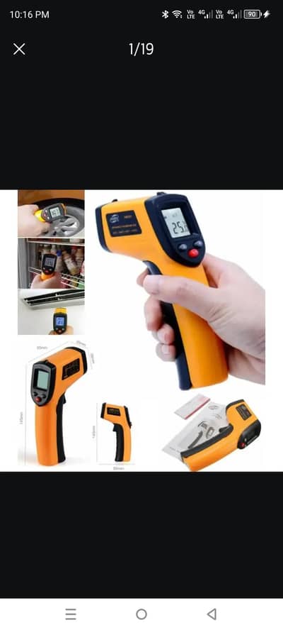 GM320 IR Infrared digital hand tool 380 degree Thermometer