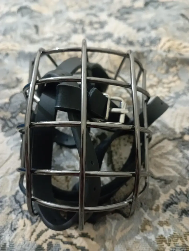 Large size dog-muzzle, Metal Mask — photo 3