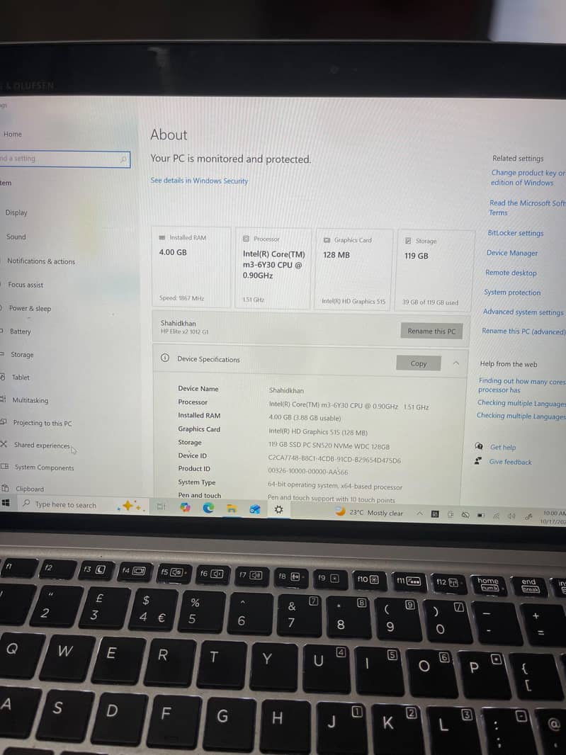 HP Elite X2 10