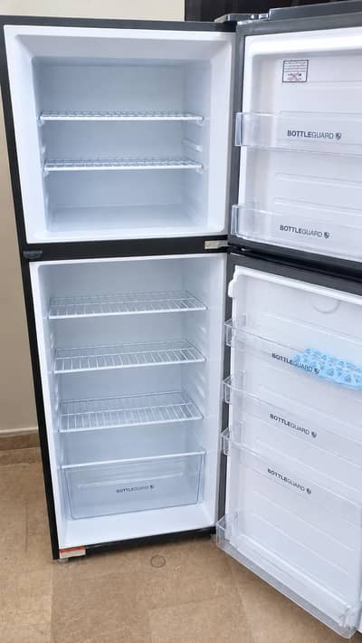 Haier HRF-336TPB Turbo Cool Refrigerator – Black Glass Door