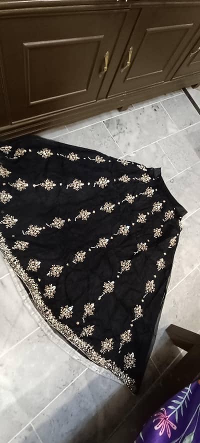 black lehnga party wear