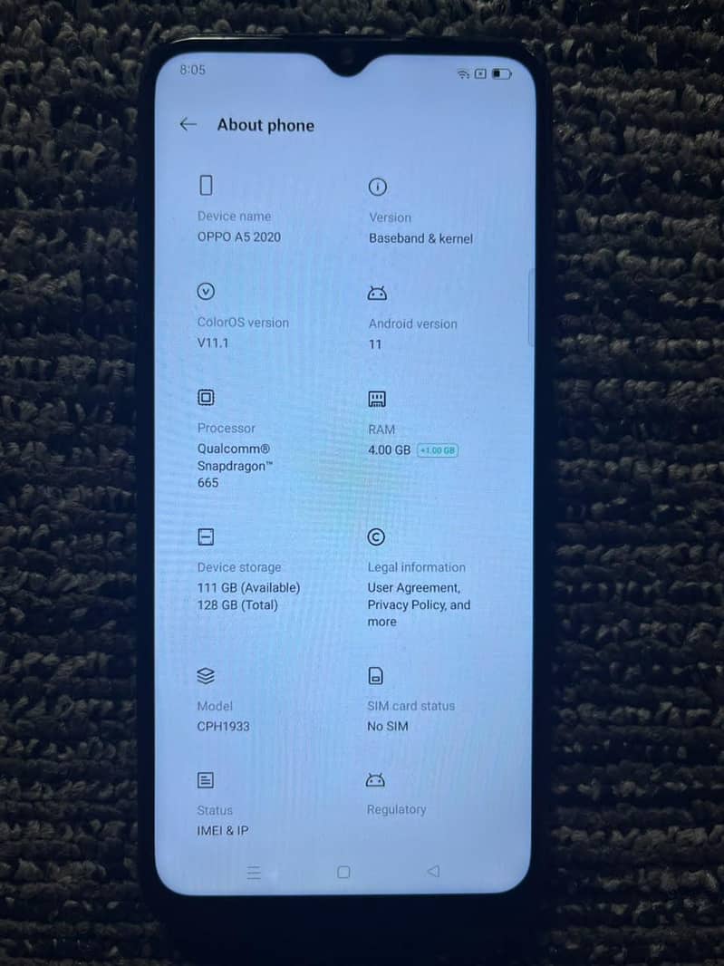 OPPO A52 4