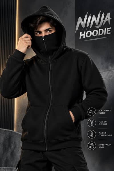 NINJA ZIPPER HOODIE