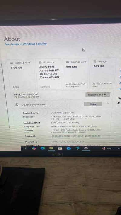 Elite desk 705 g2 sff