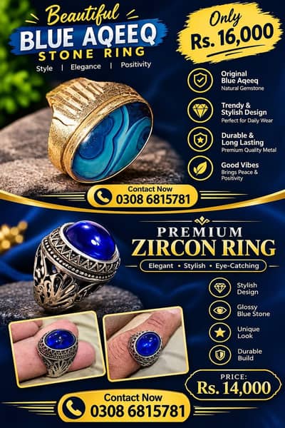 original aqeeq and zircon