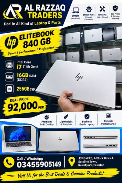 HP EliteBook 840 G8 Core i7 11th Gen 16GB RAM | 256GB Business Laptop