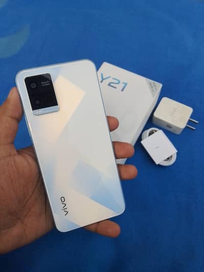 Vivo Y21 4+1/64GB Complete Box 10/10 New Condition For Sale