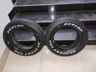 Used Dunlop Tyres 175/70R13 (Pair of 2) - Good Tread Life Left