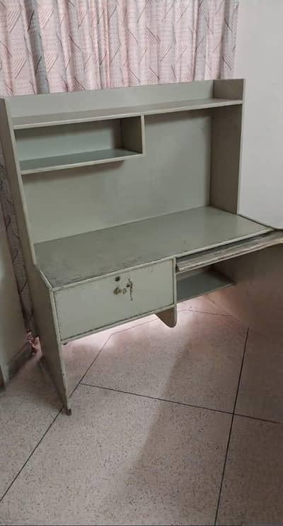 Used Study Table / Computer Desk with Drawer and Shelves