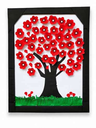 Handmade Paper Flower Tree  | Beautiful Spring Craft Art