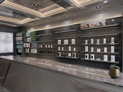 Shop rackings and counter for sale