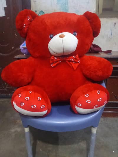 soft and fluffy teddy bear very big size and brand new condition