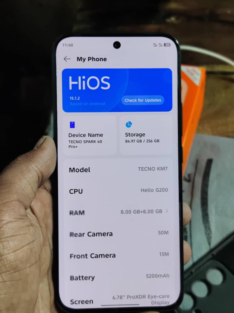 Tecno Spark 40 pro plus 6