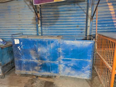 Heavy Duty Blue Iron Shop Counter