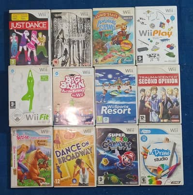 Original Nintendo Wii Games Lot - 12 CDs Bundle (Mario & Wii Sports.