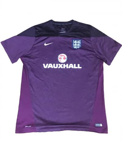 Original Nike England Training Jersey-2014 VAUXEHALL Edition Authentic