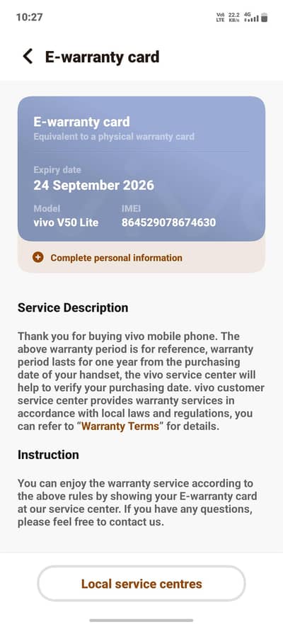 RS. 70.000 vivo v50 lite