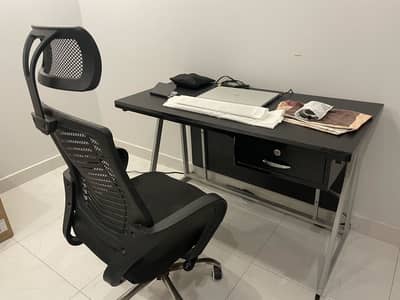 Office Table with Chair For Sale
