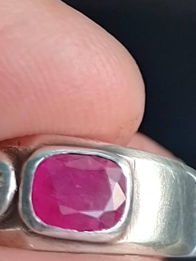 original diamond 50cent , bright ruby 1.5 caret, saloon neelu1.5 caret
