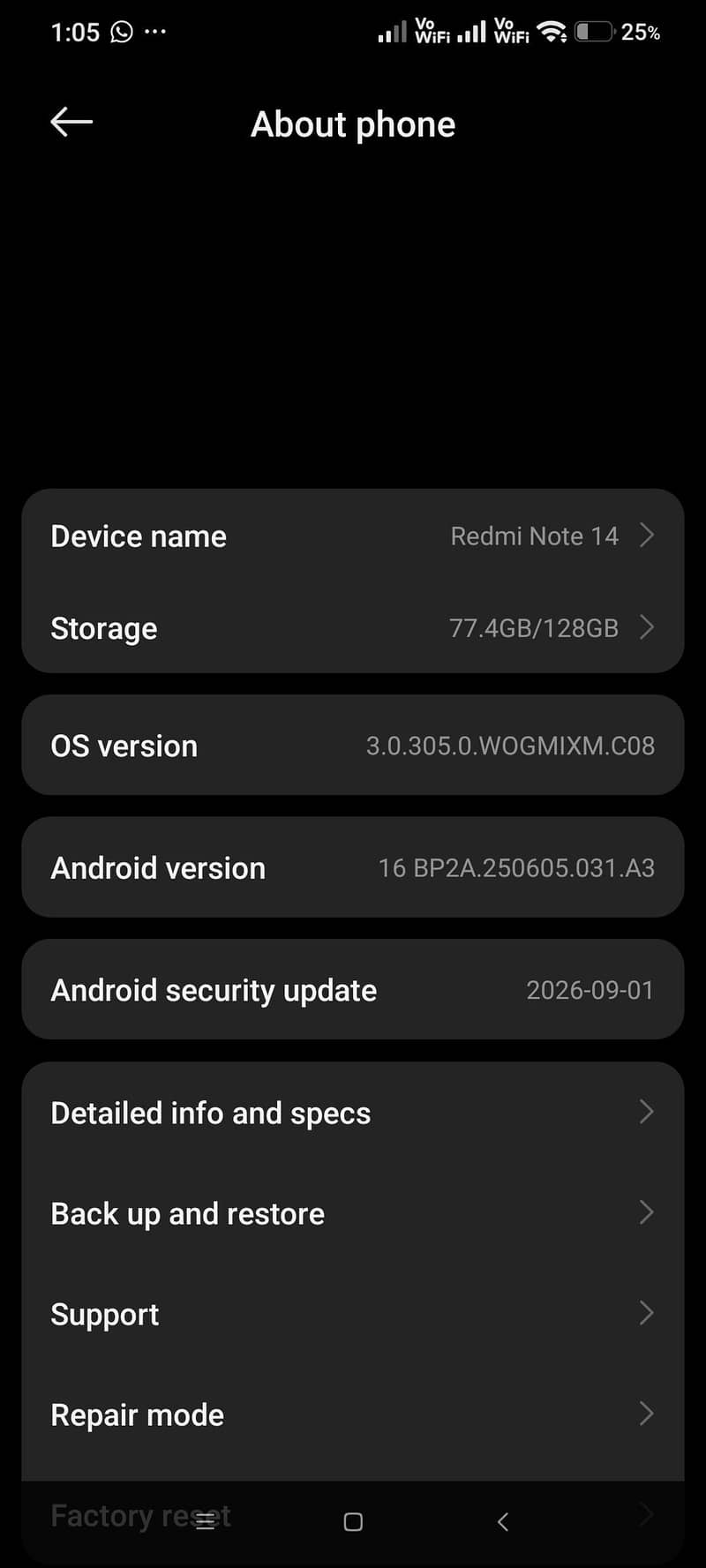 Xiaomi Redmi Note 14 4