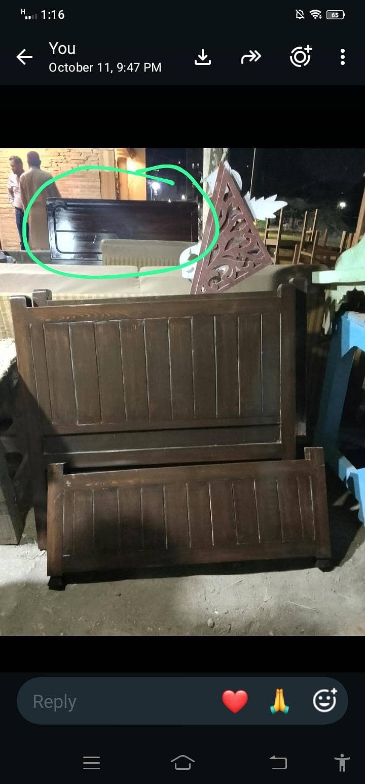 single 2 beds without mattress 1
