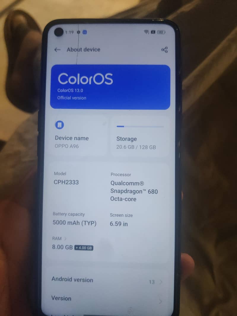 OPPO A96 0