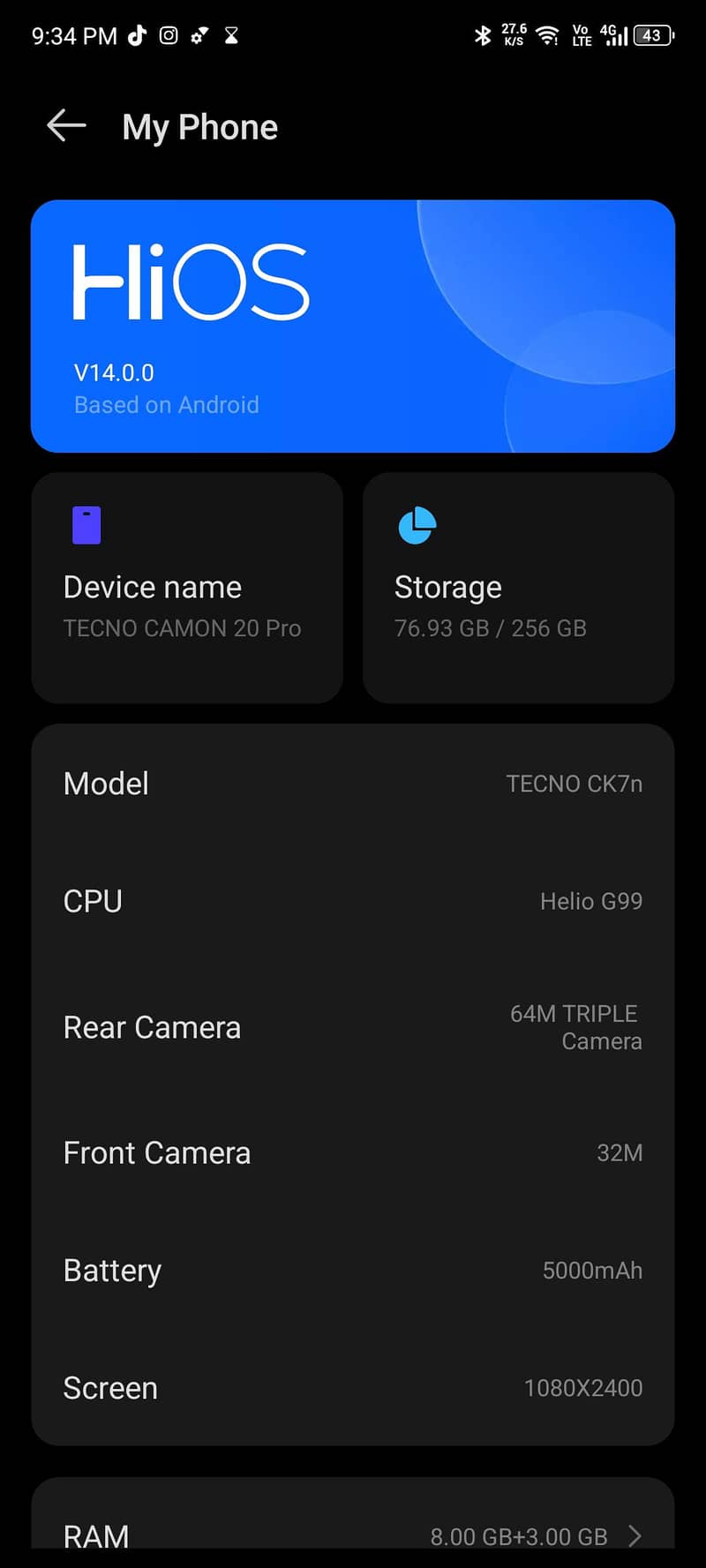Tecno CAMON 20 Pro 0