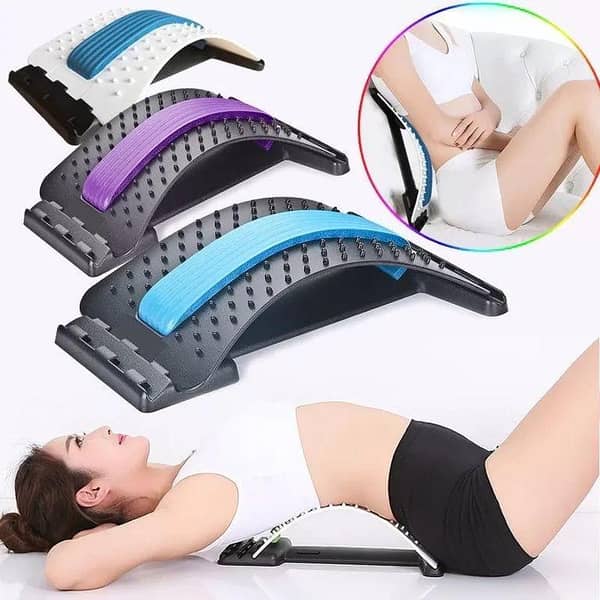 Back Stretcher-For Spine Lower Lumbar  Support Spine Pain Relief Back Posture Corrector Lumbar Support Device Muscle Pain Relief Lower