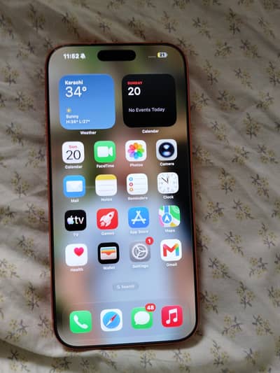 Brand New Iphone 17 pro max In warenty PTA 100% Health Orange Complete