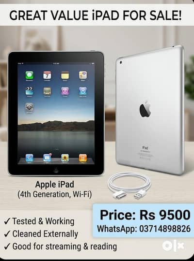Apple iPad for Sale (Good condition