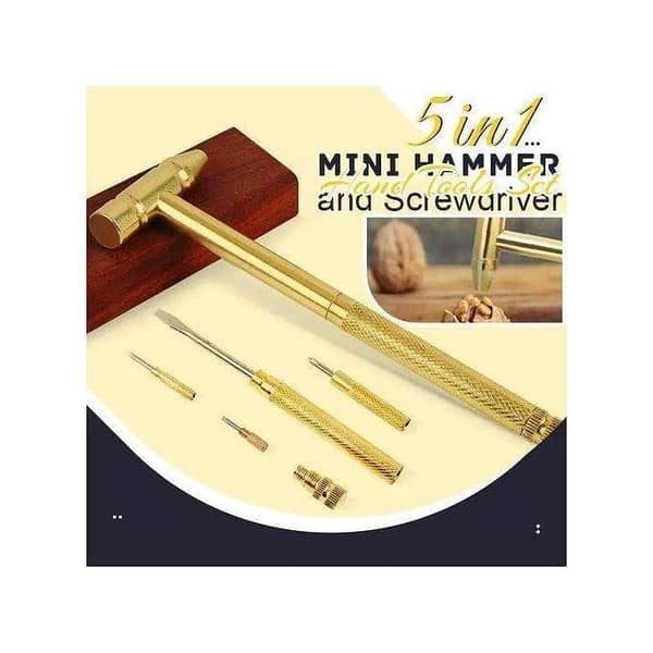 5 in 1 Multifunction Mini Hammer and Screwdrivers Hand Tools Set