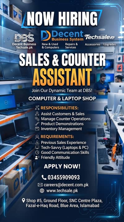 Sales & Counter Assistant