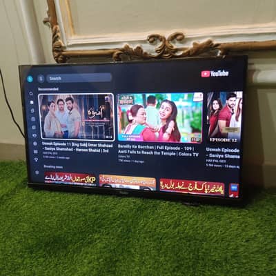 Like new Haier 32 inch android led tv voice remote bezel-less slim lcd