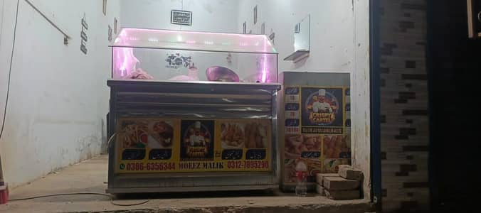 display counter and friyer chula