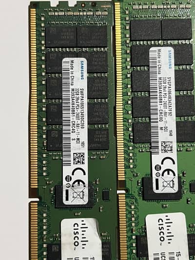 2x 32GB DDR4 Server RAM Cisco Samsung ECC Registered 2400MHz -