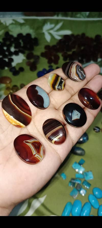 Real Aqeeq Gemstones For Sell