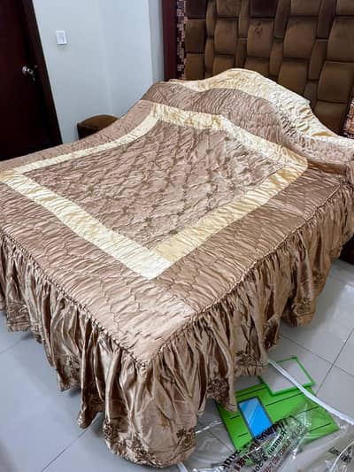 bridal embroided bedsheet set