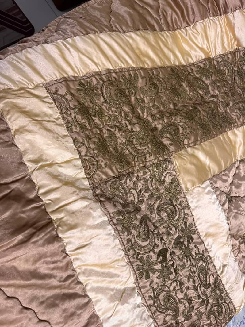 bridal embroided bedsheet set 1