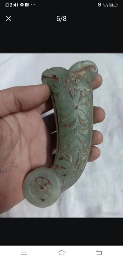 Natural stOne Hand Carving Sword Handle