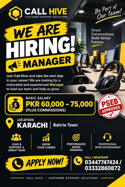 Hiring Manager in BTK Callhive