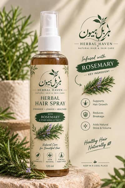 Herbal Haven Rosemary Hair Spray Best for Hair Growth