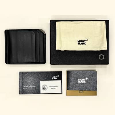 (100% Original) Montblanc Money Clip Leather Wallet