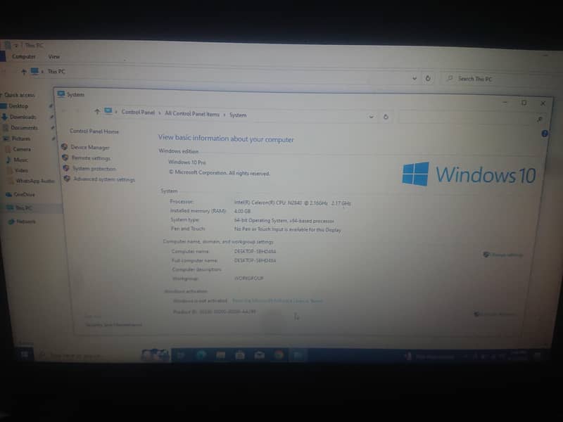 Windows 10 22h2 pro runing 1