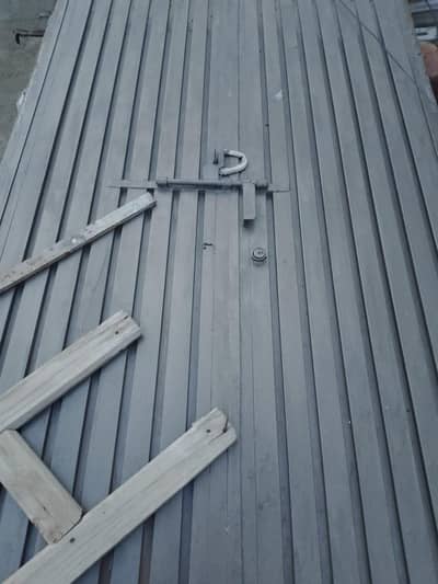 heavy iron door double with lock 16 guage