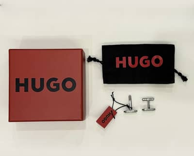 (100% Original) Hugo Boss E-Classic Cufflinks/Studs